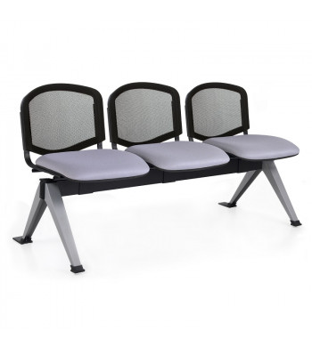 TECNIC BANCADA MALLA 3 PLAZAS + MESA