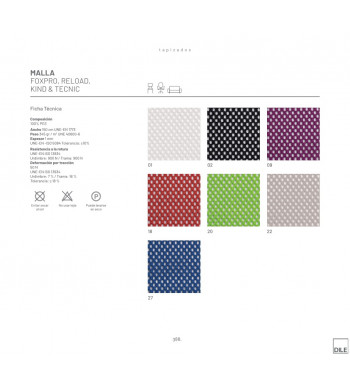 TECNIC BANCADA MALLA 5 PLAZAS